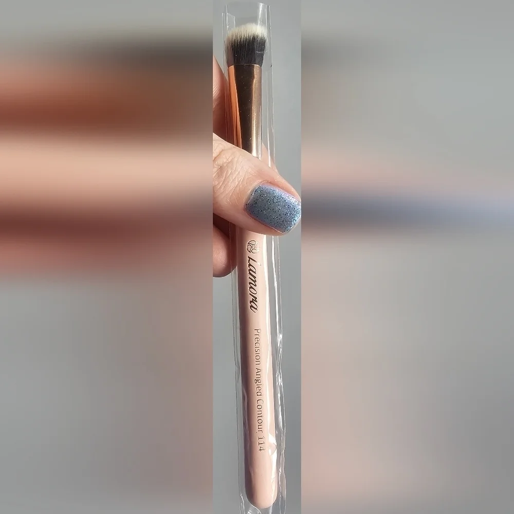 Lamora Pro Face Contour Brush Set Of 5 Contouring Sculpting & Highlighting Pink